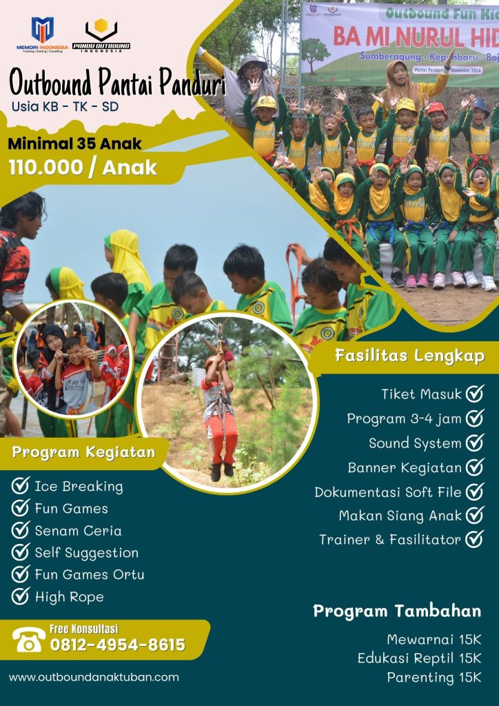 Paket Wisata Outbound Anak di Pantai Panduri Tuban